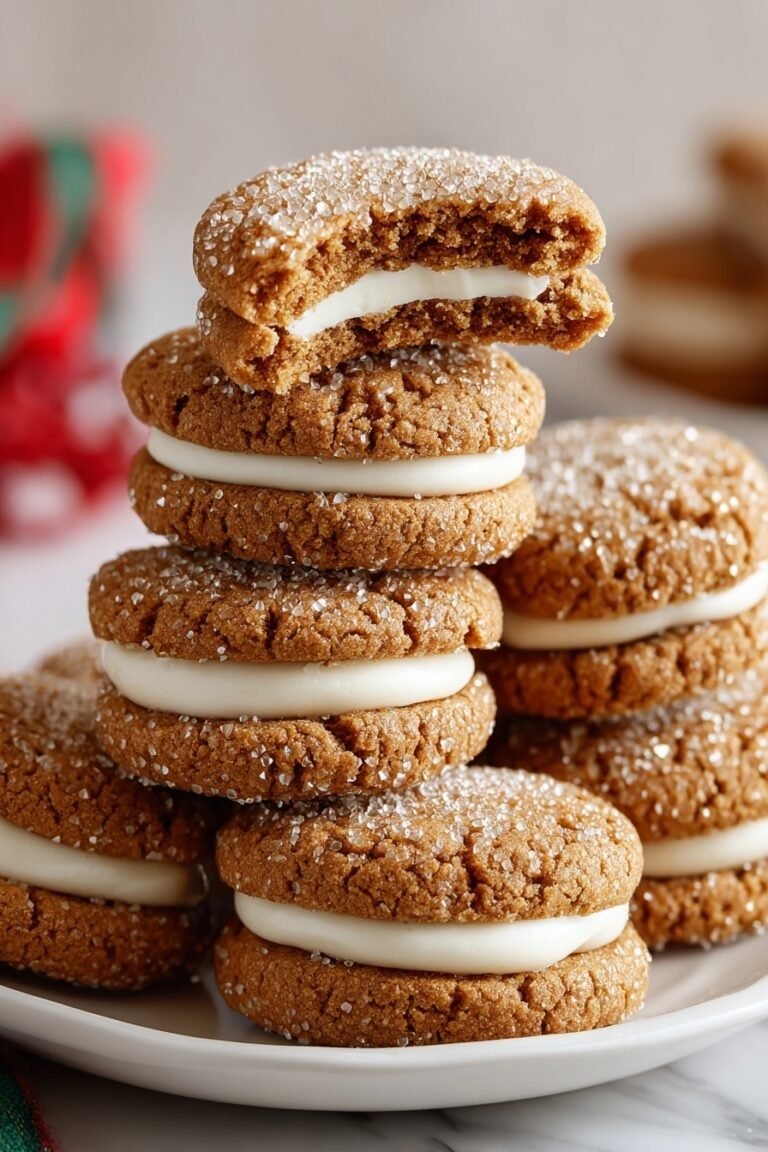 Gingerbread Sandwich Cookies with Vanilla Buttercream Recipe