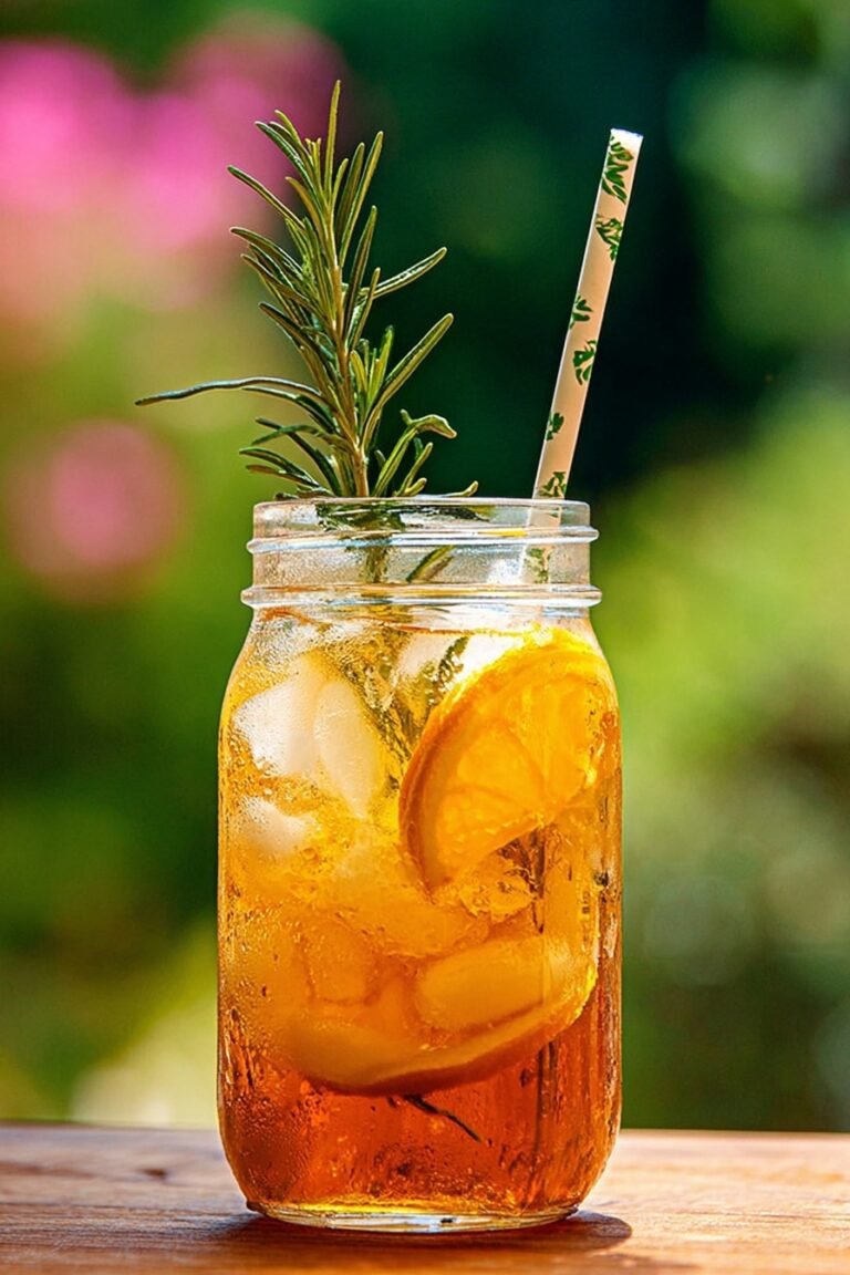 Orange Rosemary Iced Tea Recipe