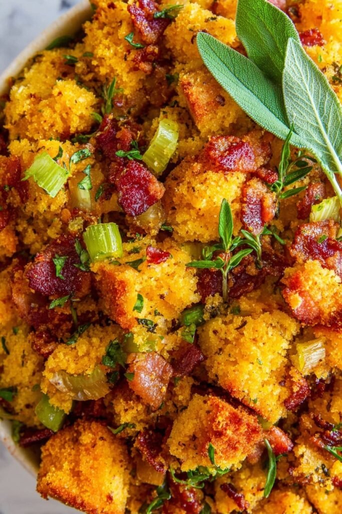 Bacon Cornbread Stuffing Recipe