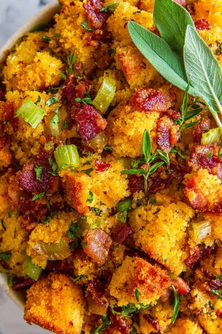 Bacon Cornbread Stuffing Recipe