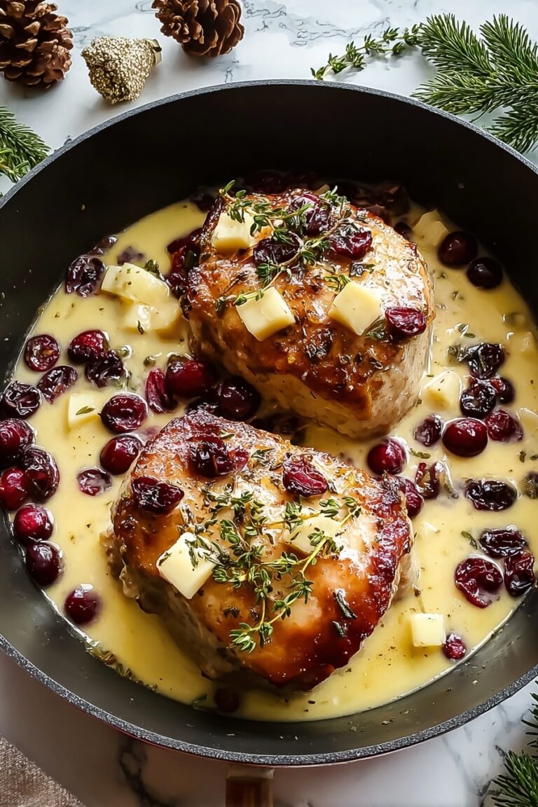 Impressive Cranberry Brie Stuffed Chicken Recipe
