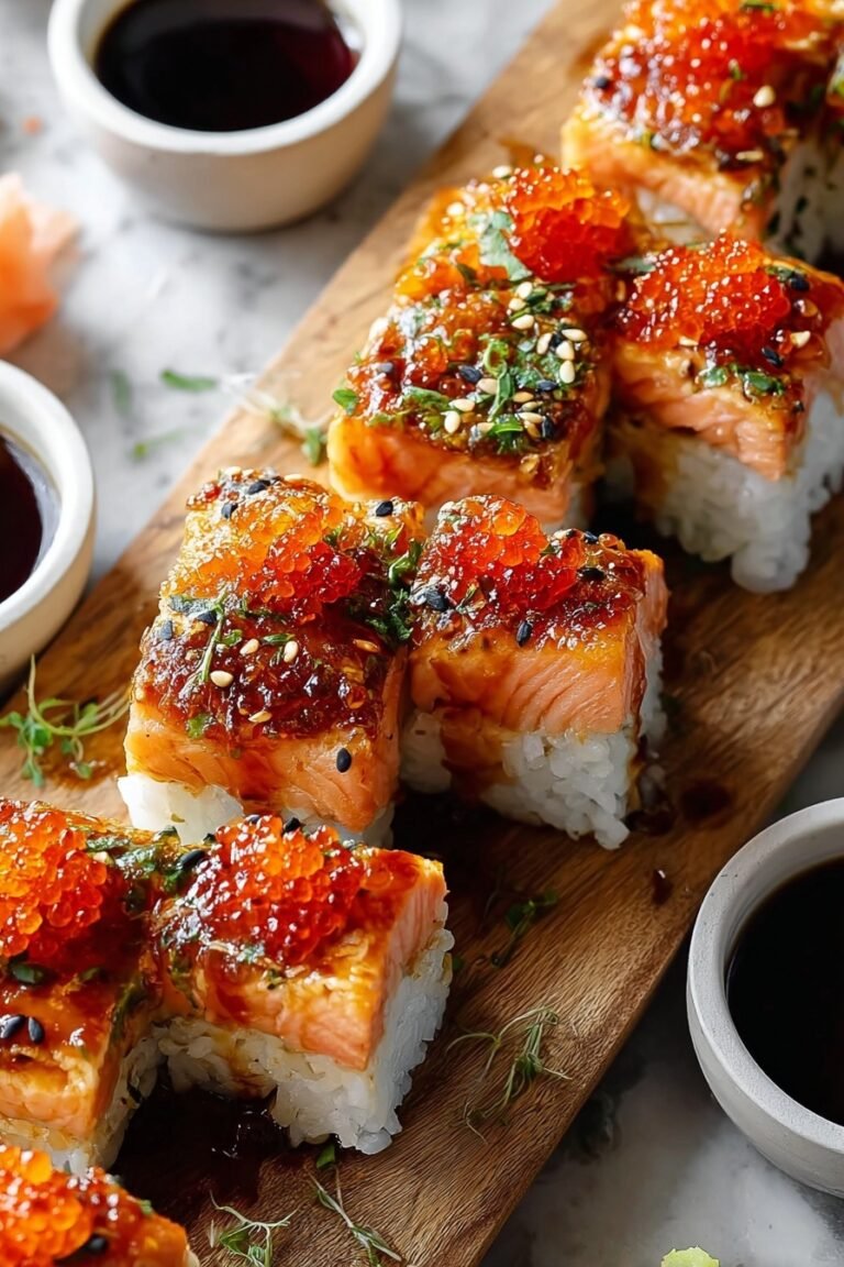 Spicy Salmon Sushi Bake Recipe