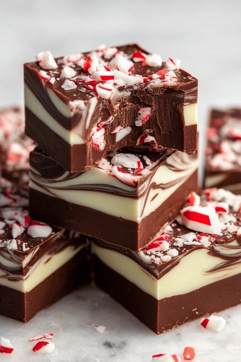 Peppermint Swirl Fudge Recipe